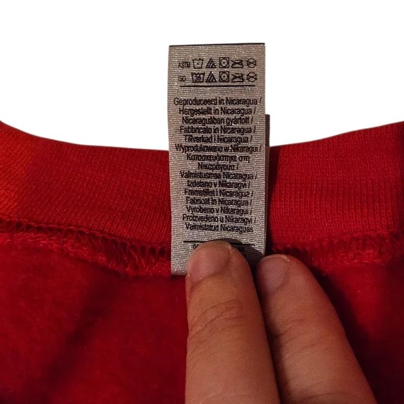 NWOT 'The Monkees Holiday Crewneck' official Band Merch - Bright Red - Picture 9 of 9